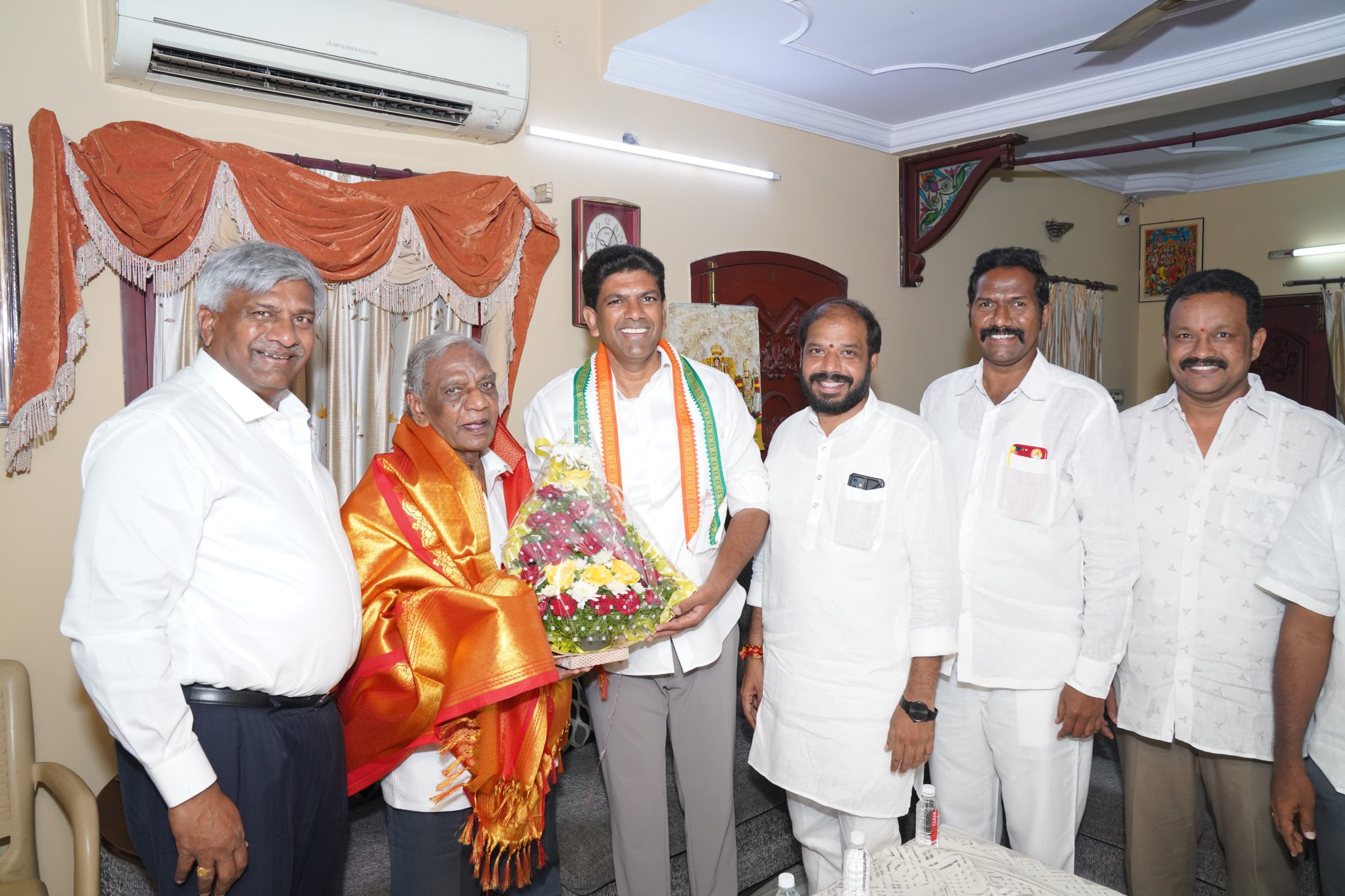 Vsiting District BJP Leader Vanam Naredra House