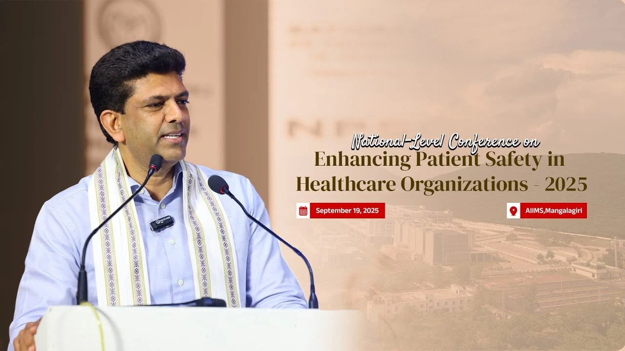 Dr. Chandra @ National-Level Conference on Enhancing Patient Safety in Healthcare Organizations - 2025 | AIIMS